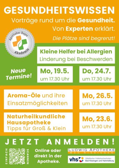 Vortragsprogramm Apotheker Bayer Akademie